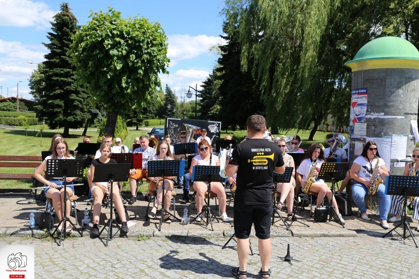 Próba plenerowa Orkiestry Dętej w Kobylinie