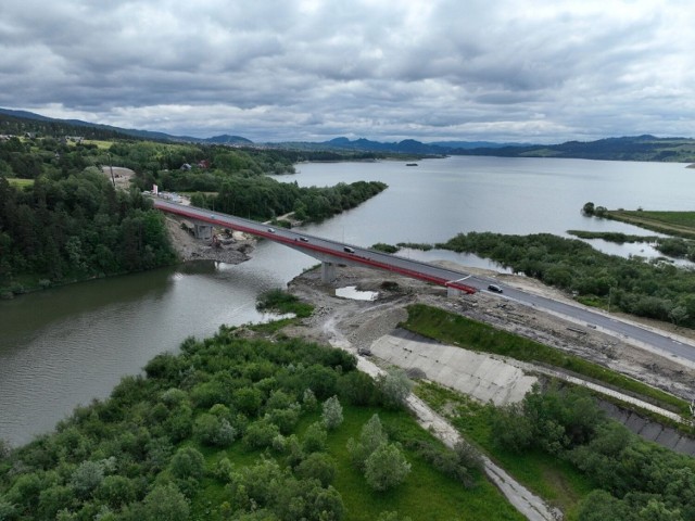 Dojazd nad Jezioro Czorsztyńskie będzie łatwiejszy. Nowy most w Dębnie został dopuszczony do ruchu zarówno samochodowego, jak i rowerowego