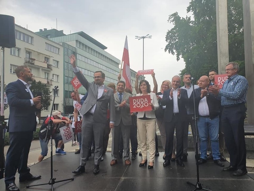 W Gdyni w czwartek, 9 lipca odbył się wiec poparcia...