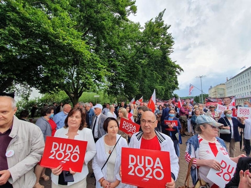 W Gdyni w czwartek, 9 lipca odbył się wiec poparcia...