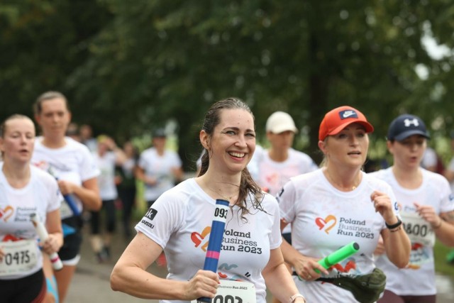 Uczestnicy biegu Poland Business Run, który został rozegrany 3 września 2023 roku w Krakowie