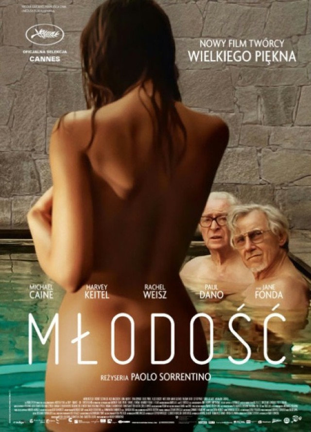 "Młodość" Paolo Sorrentino

Film opowiada historię dwóch starych przyjaciół, Freda i Micka, którzy spędzają wakacje w eleganckim hotelu w Alpach i snują refleksje nad zbliżającym się nieuchronnie końcem ich życia. 
Scenariusz napisał sam Paolo Sorrentino.