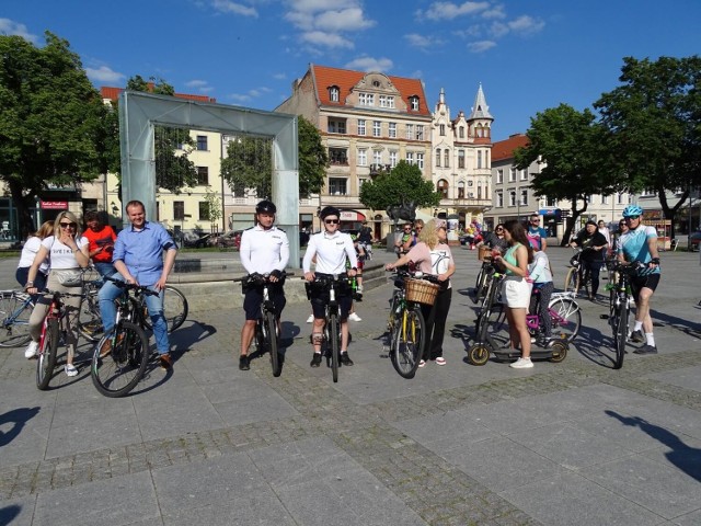 na chełmińskim rynku świętowano dzień roweru