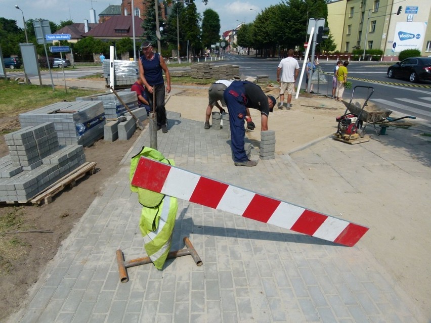 Remont chodnika na ulicy Wyszyńskiego w Kutnie