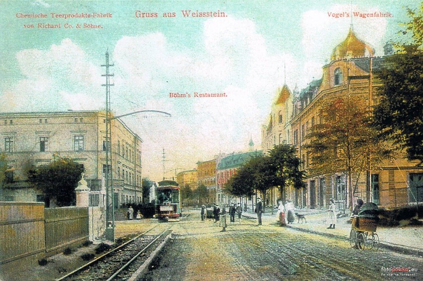 Ulica Andersa w Wałbrzychu na przedwojennych widokówkach