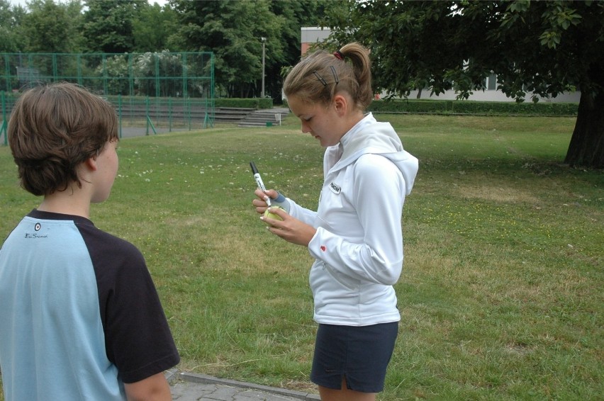 Czerwiec 2008 - z młodym łowcą autografu