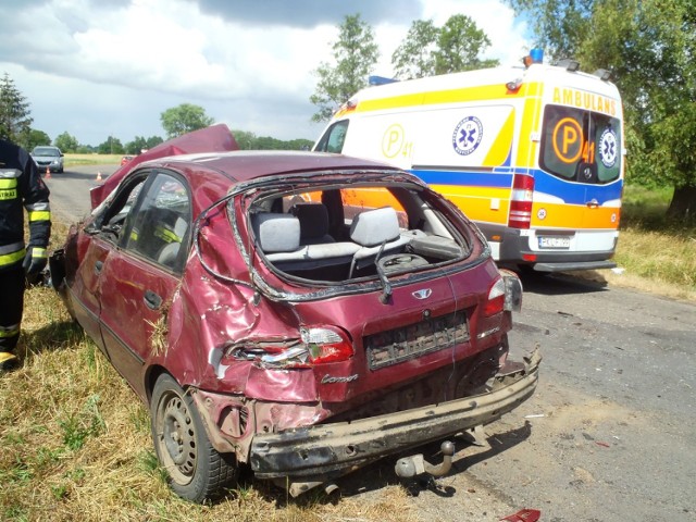 Wypadek w Lubinach: Kierowca Daewoo prawdopodobnie zasłabł za kierownicą