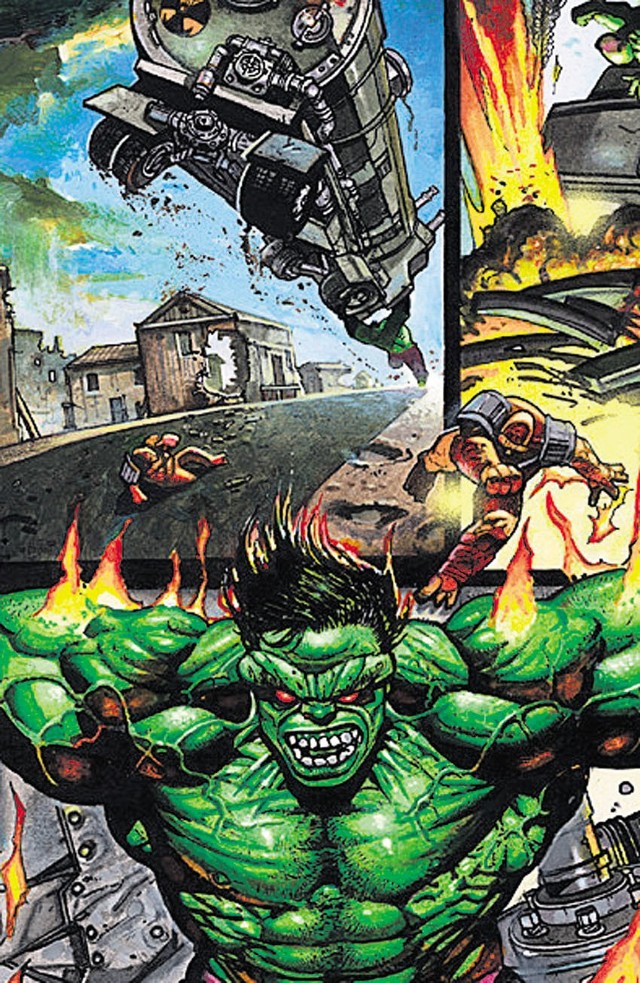 Zielony Hulk w ujęciu rysownika Simona Bisleya