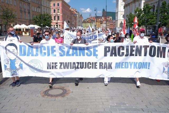 Największy protest medyków w historii. W Warszawie powstanie nowe "Białe miasteczko"