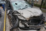 Wypadek na ulicy Mrzygłodzkiej. Jedna osoba trafiła do szpitala