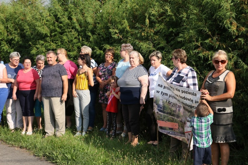 Mieszkańcy Podróżnej protestują przeciwko budowie chlewni [FOTO, WIDEO]