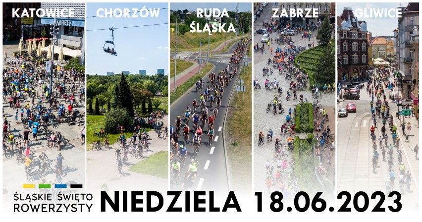 Śląskie Święta Rowerzysty 2023 - plakat wydarzenia