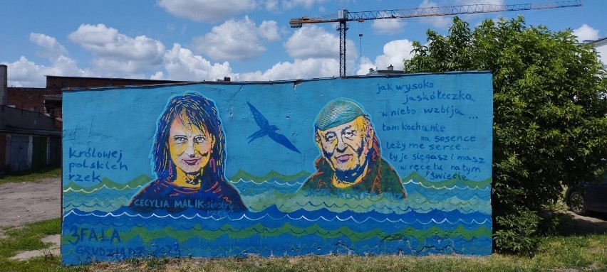 Mural dedykowany "Królowej polskich rzek" powstał na ścianie...