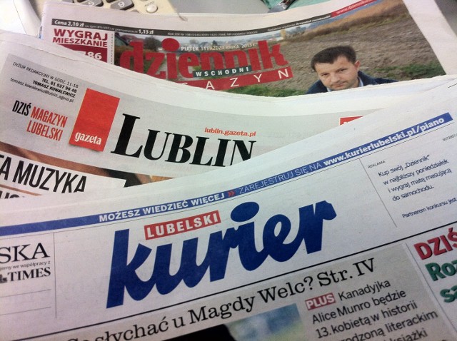 Przegląd lubelskiej prasy: Kurier Lubelski, Dziennik Wschodni, Gazeta Wyborcza