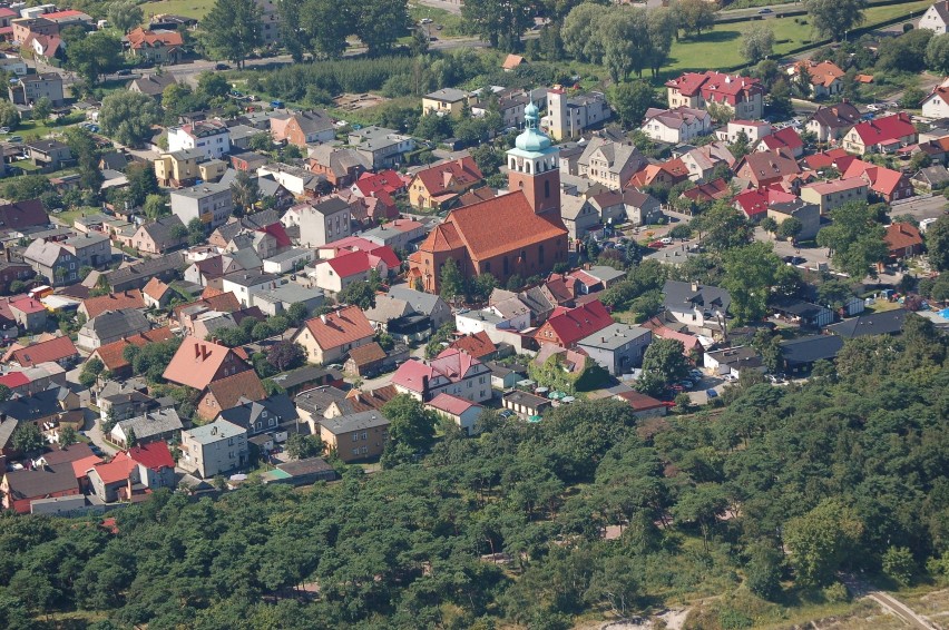 Tak powiat pucki z lotu ptaka wyglądał w lipcu 2007