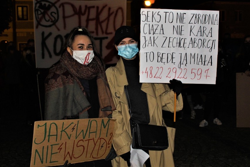 Tak wyglądał drugi protest kobiet w Łęczycy