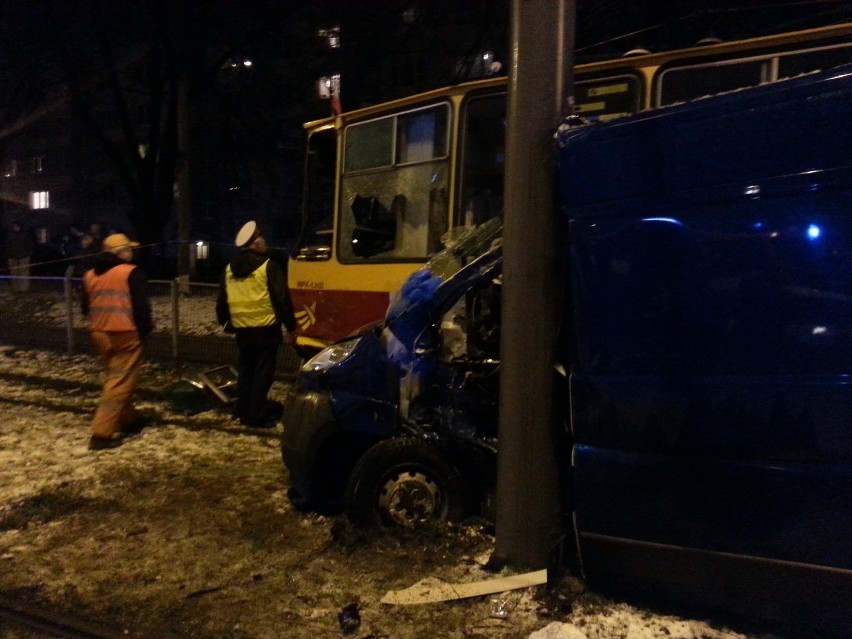 Wypadek tramwaju na Limanowskiego w Łodzi