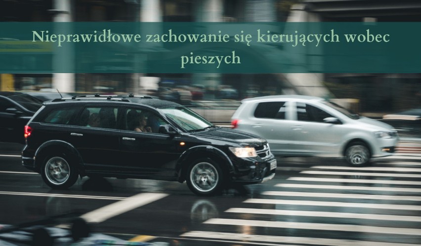 Nieprawidłowe zachowanie się kierujących wobec pieszych 

10...