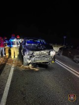 Znów wypadek na drodze nieopodal Krynicy. Samochód zderzył się z jeleniem
