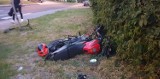 Wypadek na POW w Wieluniu. 25-letni motocyklista pod wpływem