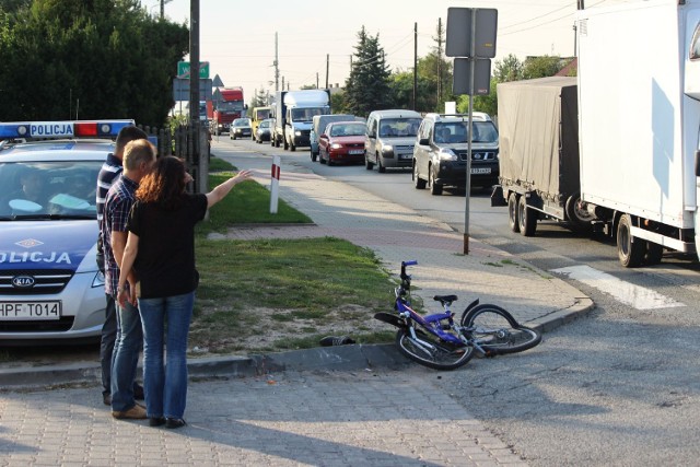 Na ulicy Traugutta w Wieluniu tir zmiażdżył nogę 12-letniemu chłopcu