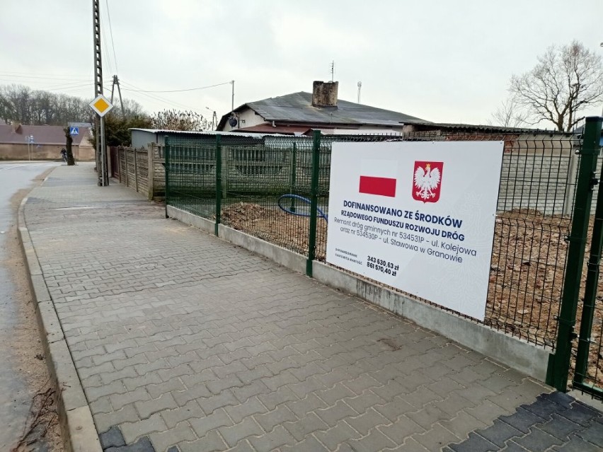 Dobre wieści dla kierowców. Remont ulic Kolejowej i Stawowej w Granowie został zakończony