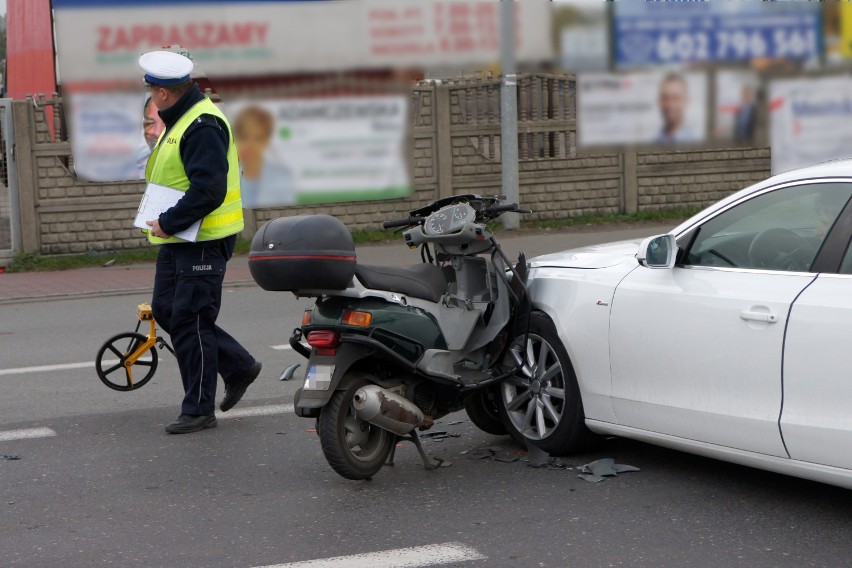 Wypadek na ulicy Częstochowskiej w Kaliszu