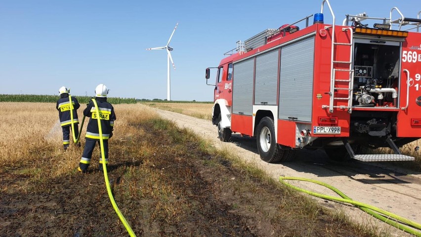 W środę doszło do pożaru zboża na pniu na jednym z pól w Choczu