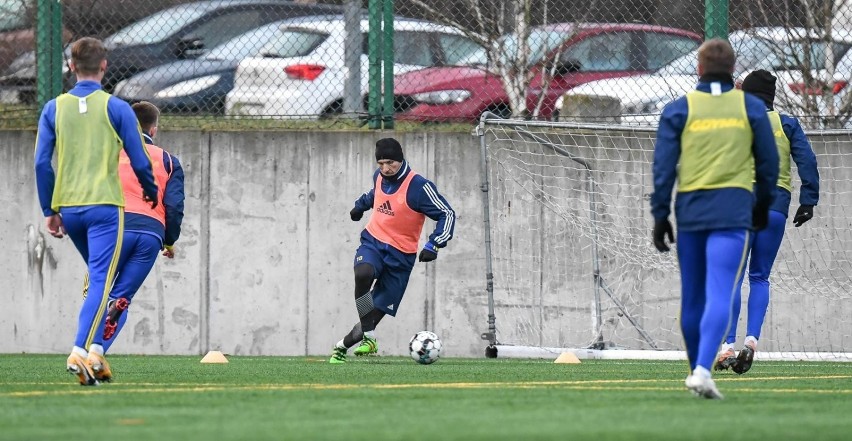 Trening piłkarzy Arki Gdynia na Narodowym Stadionie Rugby...