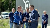 Hermaszewski pierwszy pogratulował Uznańskiemu, że teraz on poleci w kosmos! Astronauta w Parku Technologii Kosmicznych w Zielonej Górze 