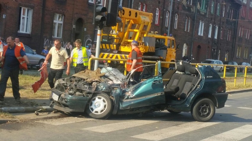 Wypadek tramwajowy w Lipinach