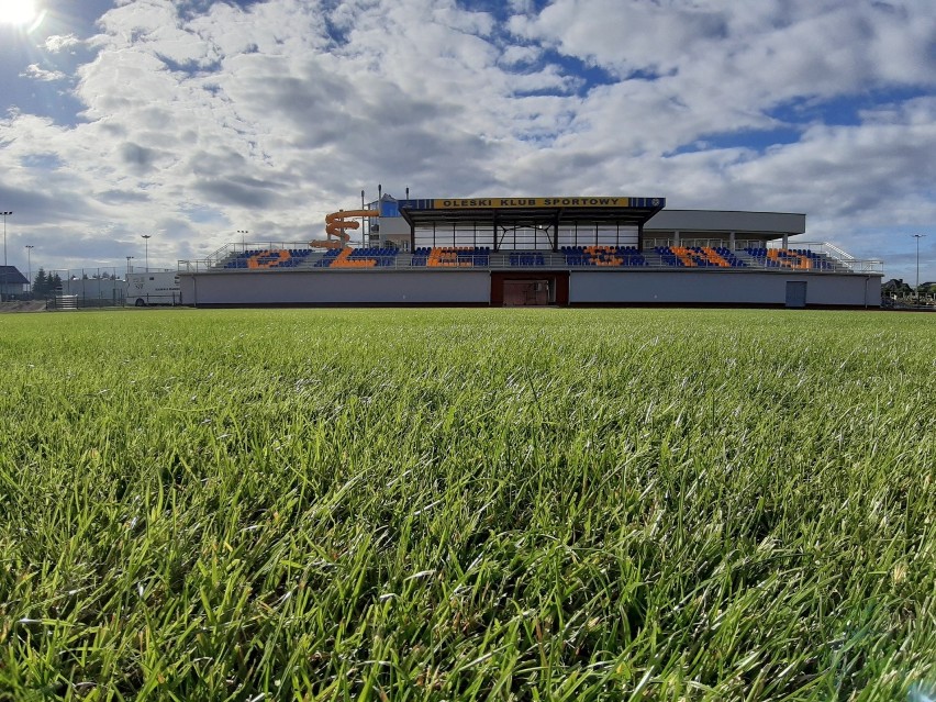 Stadion miejski w Oleśnie jest już po rewitalizacji.