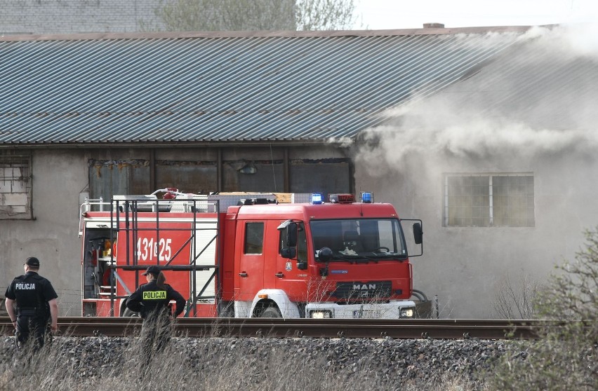 Pożar hali w Gdyni: Spaliła się hala przy Vistalu (okolice ul. Hutniczej) ZDJĘCIA Z AKCJI