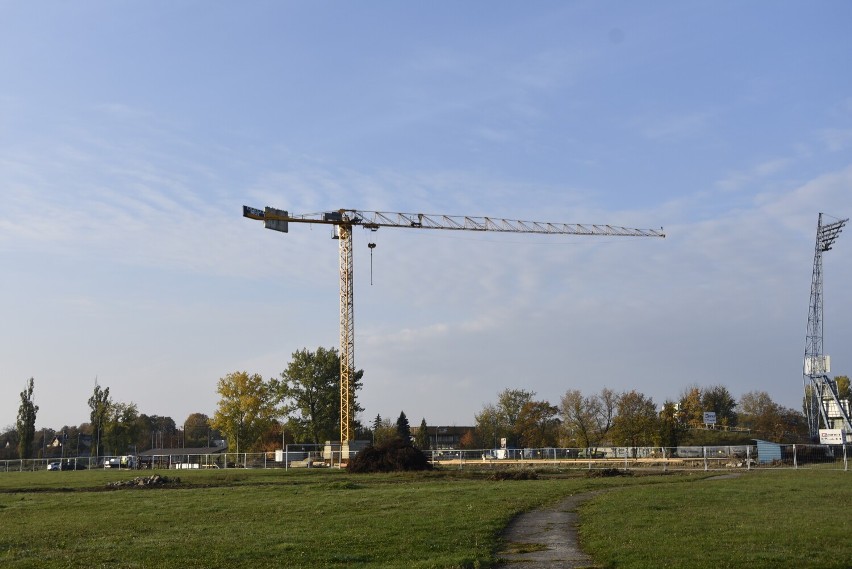 Tak wygląda obecnie stan rozbudowy stadionu...