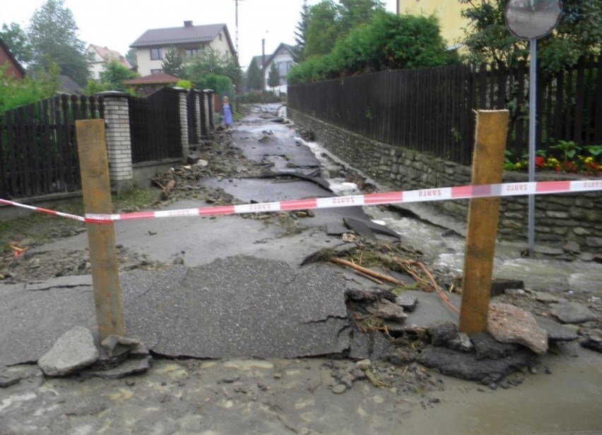 Burze z gradem w śląskim 10.08.2014