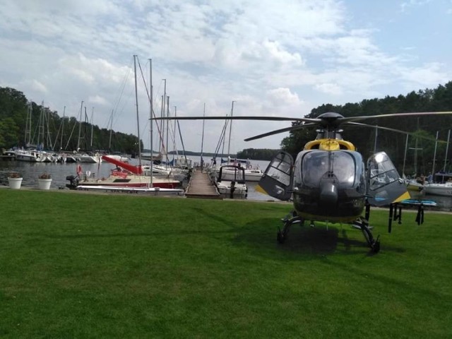 Akcja ratownicza nad Jeziorem Sławskim, 12 czerwca 2020 r.