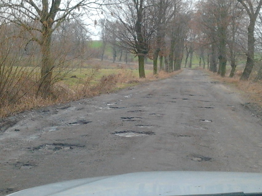 Koszmarna droga ze Szrop ZDJĘCIA