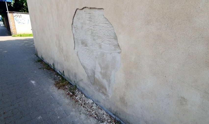 Problemy z murem lapidarium w Lesznie