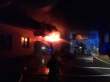Pożar hal magazynowych na ulicy Błonie w Sandomierzu. W akcji 8 zastępów straży pożarnej - zobacz zdjęcia