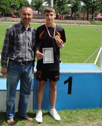 Bartosz z trenerem