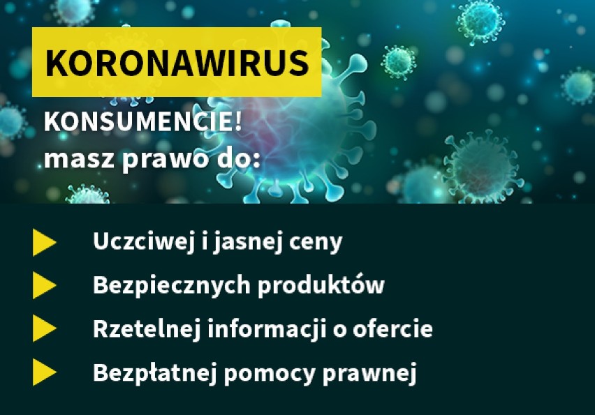 Koronawirus. Pakiet informacji dla konsumentów