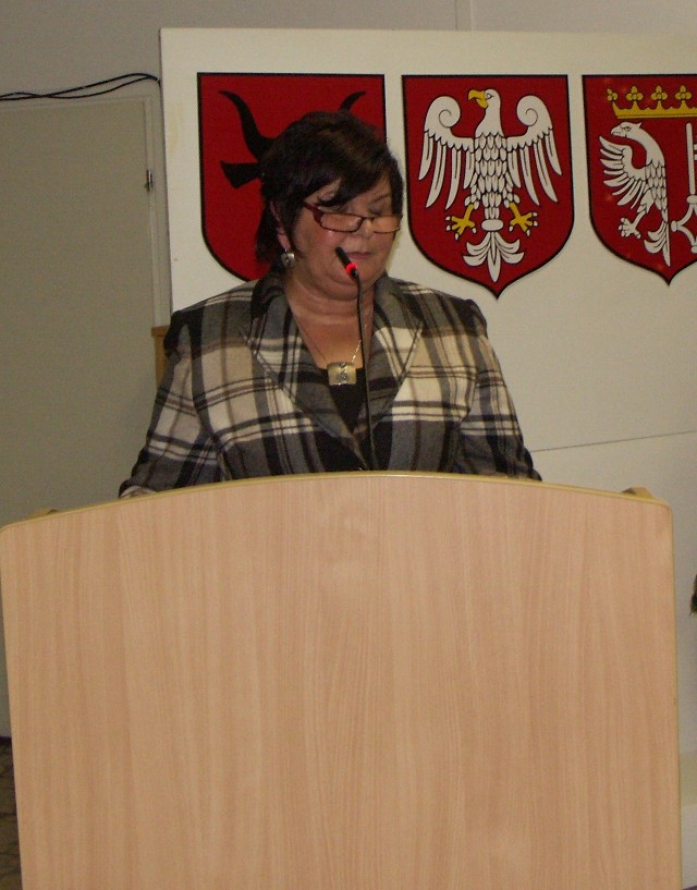 Obecna dyrektor Szpitala Powiatowego w Obornikach, Małgorzata Ludzkowska