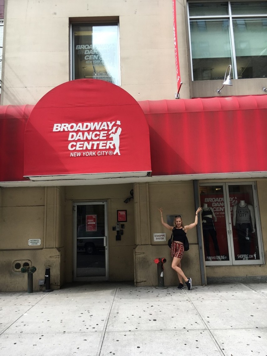 Natalia Zduńska z Bełchatowa tańczy w Broadway Dance Center