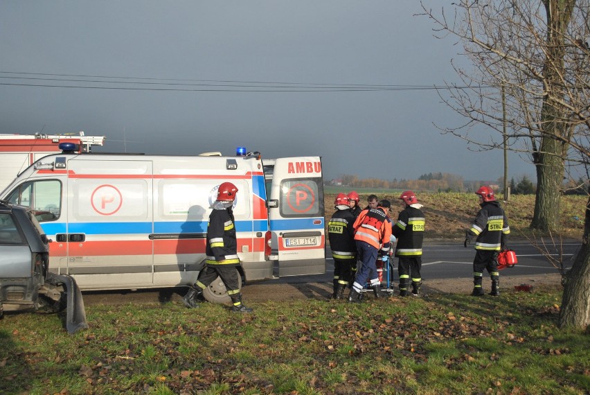 Wypadek. Dwie osoby w szpitalu