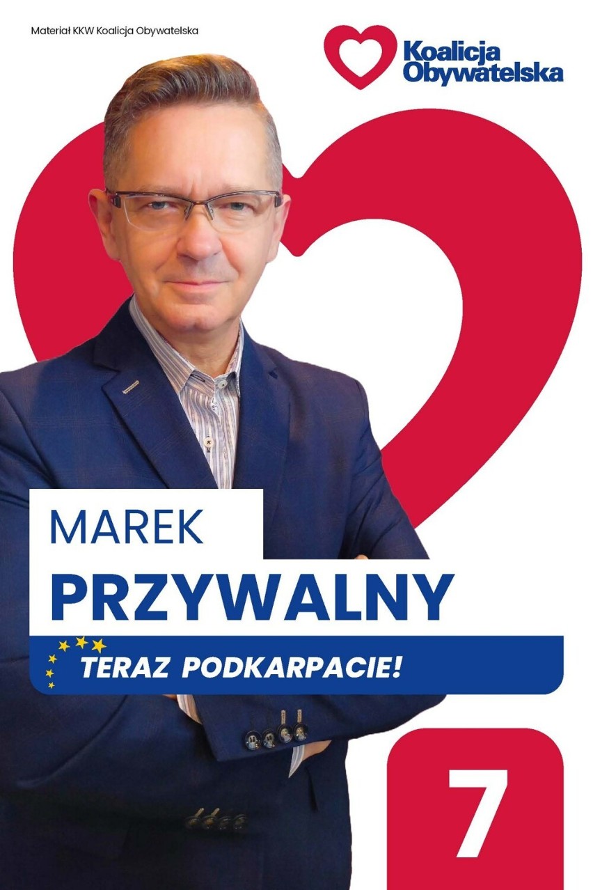 Marek Przywalny z Przemyśla też chce być europosłem. Startuje z listy Koalicji Obywatelskiej