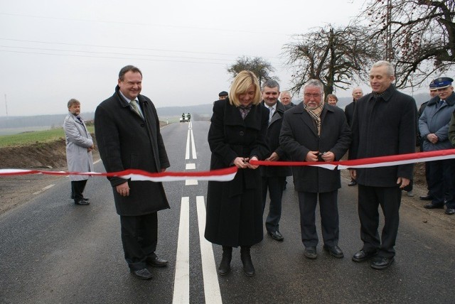 Uroczyste otwarcie DW 907 w dniu 18 grudnia 2012 r. z udziałem i Aleksandry Banasiak, Członka Zarządu Województwa Śląskiego