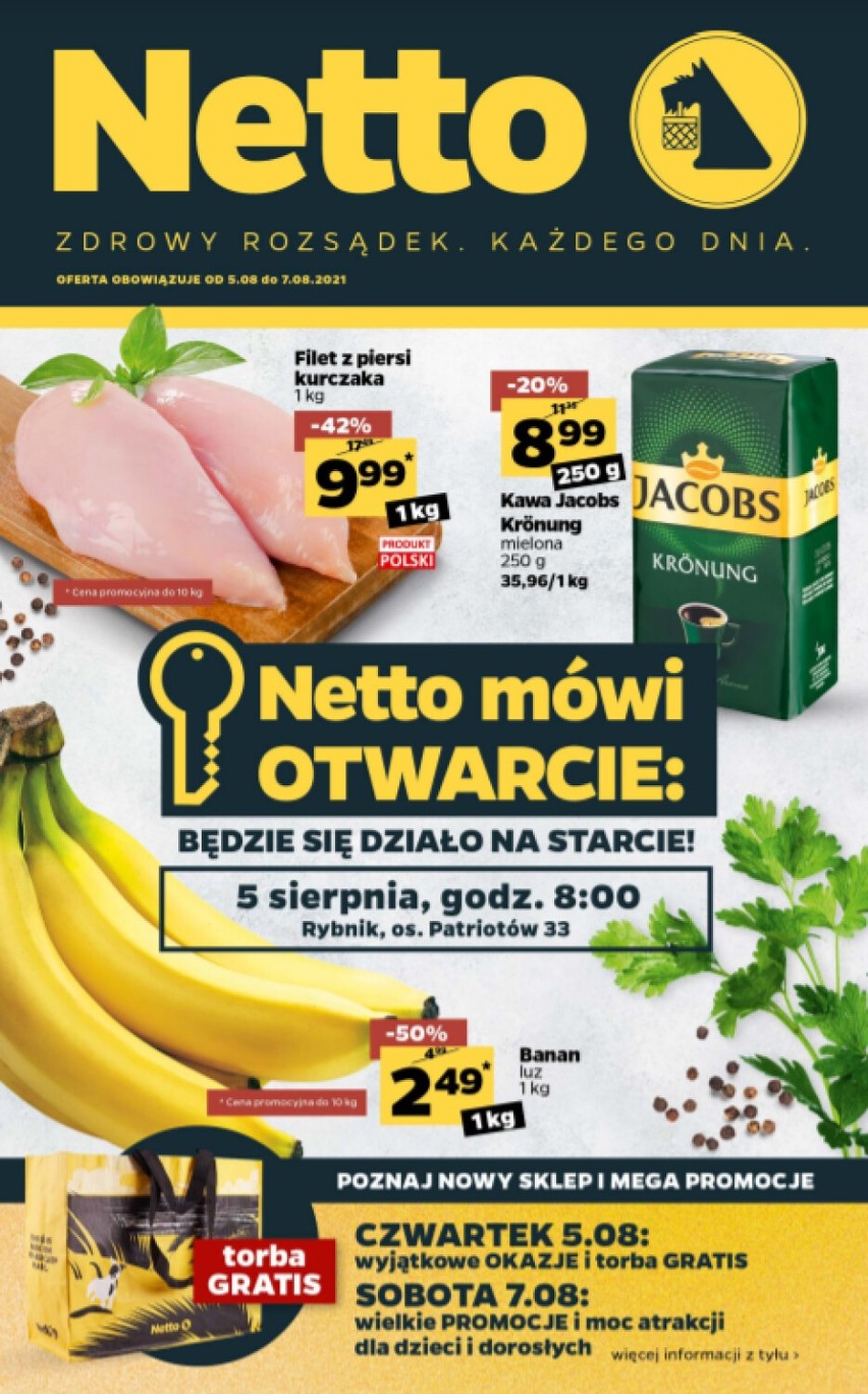 Otwarcie nowego sklepu Netto w Rybniku - w miejscu dawnego Tesco. Będą promocje. Sprawdź GAZETKĘ