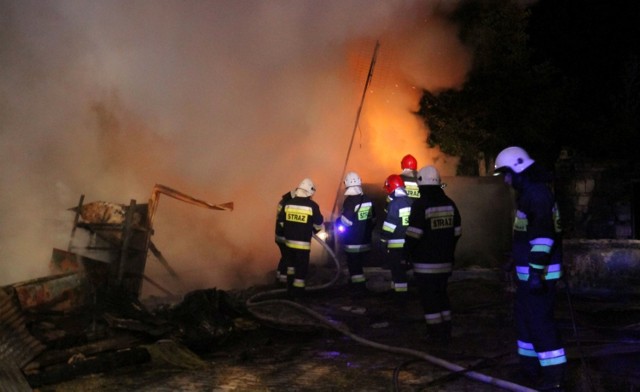 Pożar domu jednorodzinnego w Borowej pod Wrocławiem