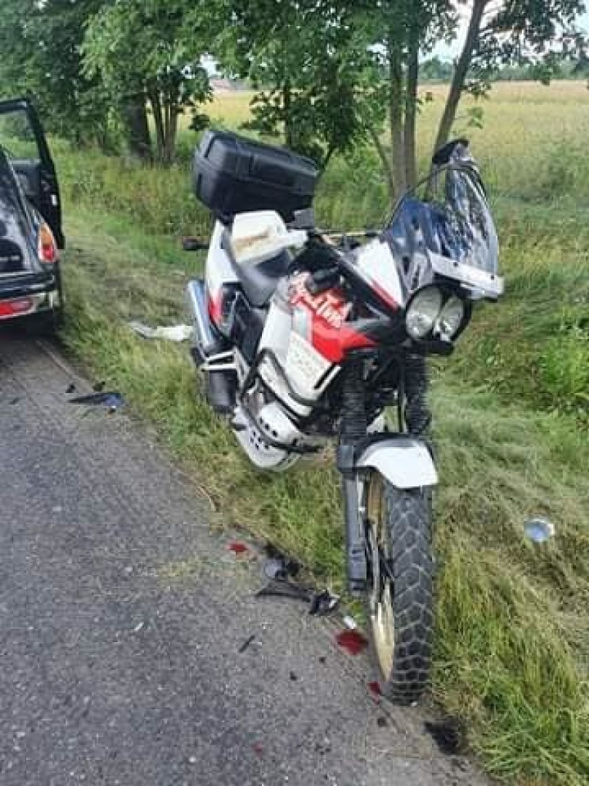Wypadek w  Woli Wężykowej w gminie Sędziejowice ZDJĘCIA