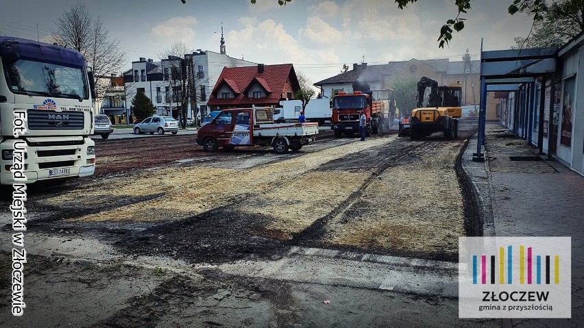 Ruszyła przebudowa historycznego centrum Złoczewa. Inwestycja, która odmieni wizerunek tego miejsca, jest prowadzona za 7 mln zł ZDJĘCIA